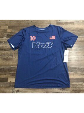 Voit Team USA Mens 2XL Blue United States Soccer Jersey New with Tags